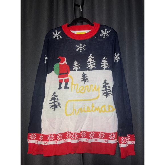 Ugly Christmas Sweater Sweaters - Ugly Christmas Sweater Xmas Size Large Tipsy Elves